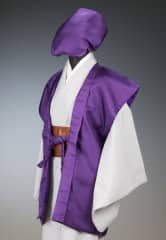賀寿お祝着 紫 陣羽織＆大黒帽